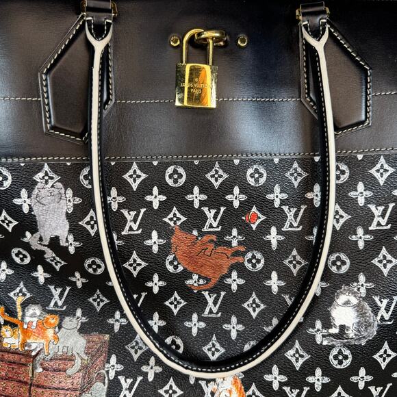 Louis Vuitton Catogram Steamer Bag Cabas XXL cat tote Grace Coddington Monogram - Picture 9 of 16
